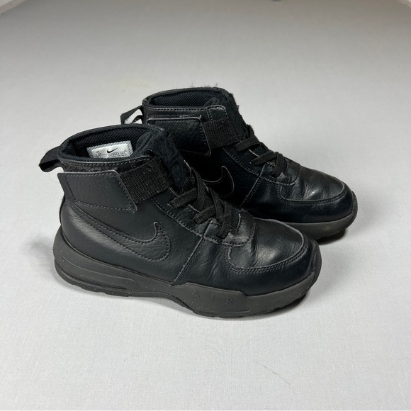 Nike Air Max Goaterra 2.0 Boots Triple Black Youth US 1.5Y  DC9513-001 - Picture 1 of 9